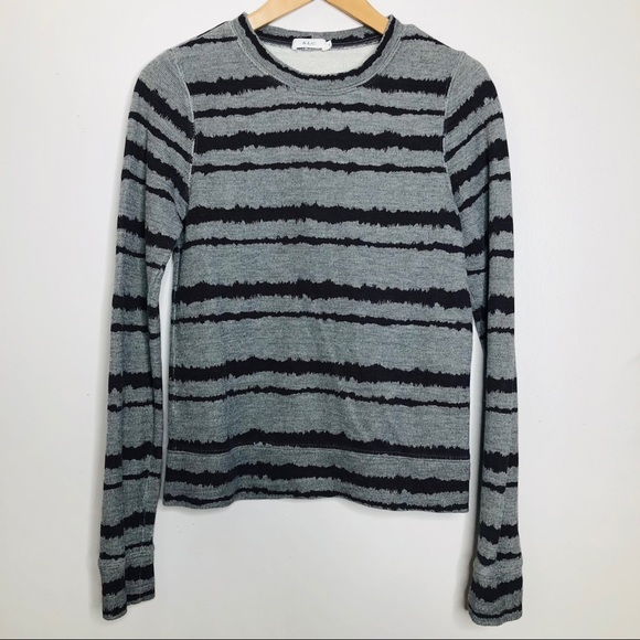 ALC striped grey crew neck sweater - Picture 3 of 8